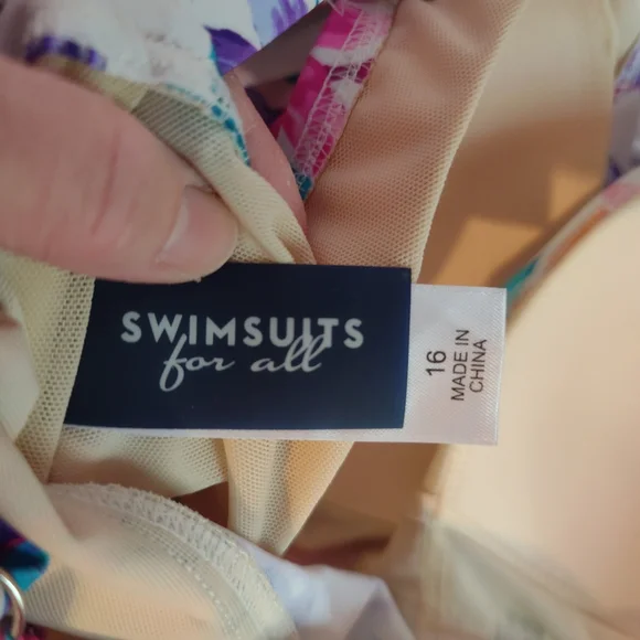 NWT Bright & Beautiful Swimsuits For All Tankini Top - Picture 5 of 6